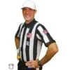 Smitty CFO College 2" "Body Flex" Short Sleeve Football Referee Shirt 2 Smitty CFO College 2" "Body Flex" Short Sleeve Football Referee Shirt -Ump Attire Clothing Store USA115CFO FLEX R Smitty CFO 2 Stripe Body Flex Football Referee Shirt Worn Front Angled View 3