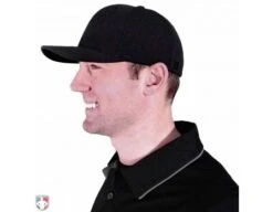 Richardson Pulse Performance FlexFit Base Umpire Cap - 8 Stitch -Ump Attire Clothing Store 653 Richardson Pulse Performance FlexFit Umpire Cap Worn Side View