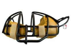 Wilson MLB Dyna-Lite Aluminum Umpire Mask With Tan -Ump Attire Clothing Store A3009 AL BK TN Wilson Dyna Lite Aluminum Umpire Mask with Tan side