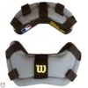 Wilson MLB Wrap Around Umpire Mask Replacement Pads - Black And Grey