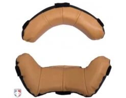Wilson MLB Two Tone Umpire Mask Replacement Pads - Black And Tan -Ump Attire Clothing Store A3816 BK TN WILSON MLB TWO TONE UMPIRE MASK REPLACEMENT PADS BLACK AND TAN BACK 1