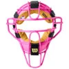 Wilson MLB Pink Dyna-Lite Aluminum Umpire Mask With Pink And Tan -Ump Attire Clothing Store B7209 AL PINK default