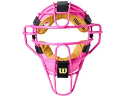 Wilson MLB Pink Dyna-Lite Aluminum Umpire Mask With Pink And Tan