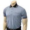 Smitty Short Sleeve Body Flex Umpire Shirt - Polo Blue With Black Collar