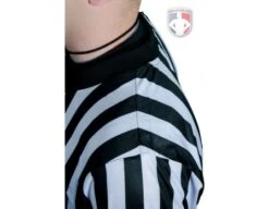 Smitty "Elite" Performance Interlock V-Neck Referee Shirt -Ump Attire Clothing Store BK 203 Shoulder 1
