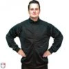Smitty Track Style Basketball / Wrestling Referee Jacket - Black -Ump Attire Clothing Store BK 232 Smitty Track Style Basketball Wrestling Black Referee Jacket Worn Front View