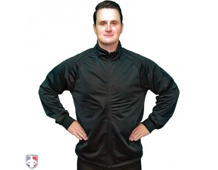 Smitty Track Style Basketball / Wrestling Referee Jacket - Black 3 Smitty Track Style Basketball / Wrestling Referee Jacket - Black