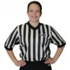 Kentucky (KHSAA) 1" Stripe Body Flex Women's V-Neck Side Panel Referee Shirt -Ump Attire Clothing Store BK KHSAAFront 3