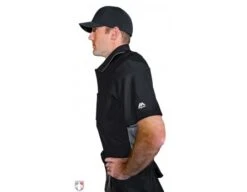 All-Star Internal Shell Umpire Chest Protector -Ump Attire Clothing Store CPU26 All Star Internal Shell Umpire Chest Protector Worn Side View with Shirt