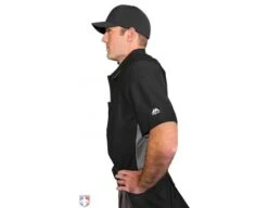 All-Star Cobalt Umpire Chest Protector 21 All-Star Cobalt Umpire Chest Protector -Ump Attire Clothing Store CPU5000 All Star Cobalt Umpire Chest Protector Worn Side View with Shirt