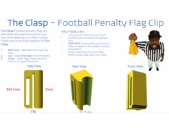 The Clasp - Football Penalty Flag Clip 14 The Clasp - Football Penalty Flag Clip -Ump Attire Clothing Store ClaspPic 2 900x
