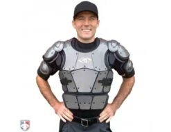 Diamond Pro Umpire Chest Protector -Ump Attire Clothing Store DCP PRO Worn Front All Attachments 1