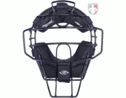 Diamond Matte Black Big League Aluminum Umpire Mask With Leather