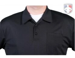 Smitty Vertical Stripe Umpire Shirt - Black 15 Smitty Vertical Stripe Umpire Shirt - Black -Ump Attire Clothing Store Eric BB310SSBlack Collar