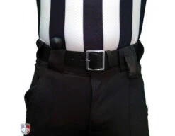 Smitty Long Range Black Ball Center Referee Penalty Flag -Ump Attire Clothing Store F128 Premium Ball Center Referee Penalty Flag Black Ball Worn Front View 2