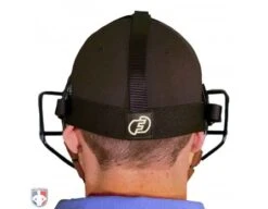 Force3 Defender Umpire Mask With Tan -Ump Attire Clothing Store F3 DEF BK TN Force3 Defender Umpire Mask with Tan Worn Back Harness View