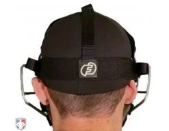 Force3 Silver Defender Umpire Mask With Black 15 Force3 Silver Defender Umpire Mask With Black -Ump Attire Clothing Store F3 DEF SV BK Force3 Silver Defender Umpire Mask with Black Worn Back Harness View