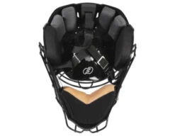 Force3 Black Defender XS3 Hockey Style Umpire Helmet -Ump Attire Clothing Store F3 XS3 BK Force3 Black Defender XS3 Hockey Style Umpire Helmet rear