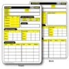 RefSmart Double Sided Football Referee Reusable Information Card -Ump Attire Clothing Store FB RSGC2