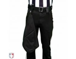 RefSmart Game Day Football Referee Towel - Black -Ump Attire Clothing Store FB TOWEL BK RefSmart Game Day Football Referee Towel Black Worn On Belt Closeup 1