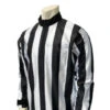 Smitty 2" Stripe "Hybrid" Cold Weather Football Referee Shirt 1 Smitty 2" Stripe "Hybrid" Cold Weather Football Referee Shirt -Ump Attire Clothing Store FB123