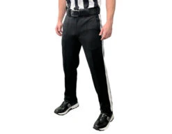 Smitty Performance Poly Spandex Ultra Tapered Fit Black Football Referee Pants