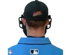 All-Star Black Magnesium Umpire Mask With Black LUC 16 All-Star Black Magnesium Umpire Mask With Black LUC -Ump Attire Clothing Store FM4000 MAG UMP BK BK Worn Back