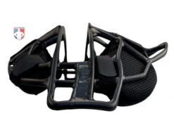 All-Star Black Magnesium Umpire Mask With Black LUC 13 All-Star Black Magnesium Umpire Mask With Black LUC -Ump Attire Clothing Store FM4000MAG UMP BK BK All Star Black Magnesium Umpire Mask with Black side flat