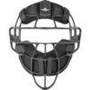 All-Star Black Magnesium Umpire Mask With Black LUC -Ump Attire Clothing Store FM4000MAG UMP BK BK Front Low