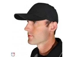 Smitty Performance Flex Fit Umpire Cap 13 Smitty Performance Flex Fit Umpire Cap -Ump Attire Clothing Store HT318 BK Smitty Performance Flex Fit Umpire Cap 8 Stitch Worn Front Angled View