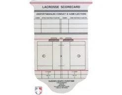 College / NFHS Lacrosse Referee Template / Scorecard -Ump Attire Clothing Store LAX NCAA Back