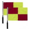 Champion Soccer Flags Set - Checkered Yellow & Red 2 Champion Soccer Flags Set - Checkered Yellow & Red -Ump Attire Clothing Store LF2 Champion Soccer Flags Set Checkered Yellow Red