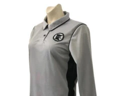 Minnesota (MSHSL) Women's Long Sleeve Swimming / Volleyball Referee Shirt - Grey
