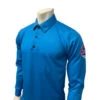 Missouri (MSHSAA) Men's Long Sleeve Volleyball Referee Shirt - Bright Blue -Ump Attire Clothing Store MISSOURIUSA438 BB
