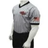Mississippi (MHSAA) Men's Body Flex Grey V-Neck Referee Shirt -Ump Attire Clothing Store MS SGV 4