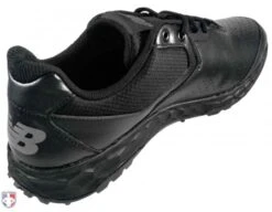 New Balance V3 All-Black Low-Cut Umpire Base Shoes -Ump Attire Clothing Store MU950AK3 New Balance V3 All Black Low Cut Umpire Base Shoes Inside Back Angled View