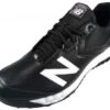 New Balance V3 Black & White Low-Cut Umpire Base Shoes 1 New Balance V3 Black & White Low-Cut Umpire Base Shoes -Ump Attire Clothing Store MU950XT3 New Balance V3 Black White Low Cut Umpire Base Shoes Outside Front Angled View