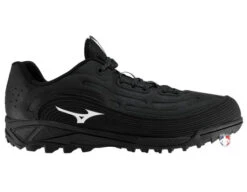 Mizuno Ambition 3 All-Surface All-Black Low-Cut Field Shoes -Ump Attire Clothing Store MZ AB3L BL Mizuno Ambition 3 All Surface All Black Low Cut Field Shoes side 2