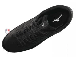 Mizuno Ambition 3 All-Surface Black & White Mid-Cut Field Shoes -Ump Attire Clothing Store MZ AB3M BW Mizuno Ambition 3 All Surface Black White Mid Cut Shoes birdseye