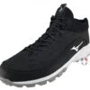 Mizuno Ambition 3 All-Surface Black & White Mid-Cut Field Shoes 2 Mizuno Ambition 3 All-Surface Black & White Mid-Cut Field Shoes -Ump Attire Clothing Store MZ AB3M BW Mizuno Ambition 3 All Surface Black White Mid Cut Shoes default