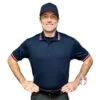 Mizuno Performance Short Sleeve Traditional Umpire Shirt - Navy -Ump Attire Clothing Store MZ351 NY Mizuno Short Sleeve Umpire Shirt Navy Front