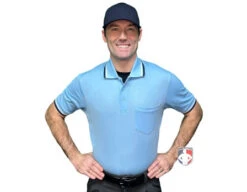 Mizuno Performance Short Sleeve Traditional Umpire Shirt - Powder Blue