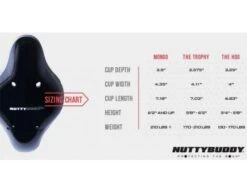 NuttyBuddy Flex Athletic Cup -Ump Attire Clothing Store Nutty Buddy Size Chart 1