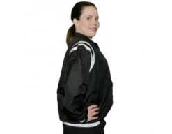 Smitty Collegiate Style Basketball Referee Jacket - Black With White Trim 19 Smitty Collegiate Style Basketball Referee Jacket - Black With White Trim -Ump Attire Clothing Store S227 BK Right Side