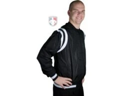 Smitty Collegiate Style Basketball Referee Jacket - Black With White Trim 21 Smitty Collegiate Style Basketball Referee Jacket - Black With White Trim -Ump Attire Clothing Store S227B RightSide
