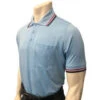 Smitty Short Sleeve Body Flex Umpire Shirt - Powder Blue With Red-White-Navy Trim -Ump Attire Clothing Store S307 PBRW 2 1