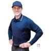 Smitty Long Sleeve Body Flex Umpire Shirt - Navy -Ump Attire Clothing Store S308 N Smitty Long Sleeve Body Flex Umpire Shirt Navy Worn