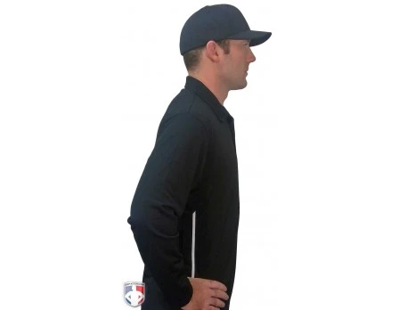 Smitty Long Sleeve Vertical Stripe Umpire Shirt - Black 6 Smitty Long Sleeve Vertical Stripe Umpire Shirt - Black - Image 4