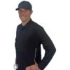 Smitty Long Sleeve Vertical Stripe Umpire Shirt - Black -Ump Attire Clothing Store S311 BK Side Angled