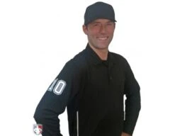 Smitty Long Sleeve Vertical Stripe Umpire Shirt - Black 15 Smitty Long Sleeve Vertical Stripe Umpire Shirt - Black -Ump Attire Clothing Store S311 BK with N3 SUB WBW